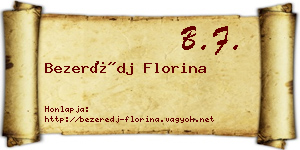 Bezerédj Florina névjegykártya